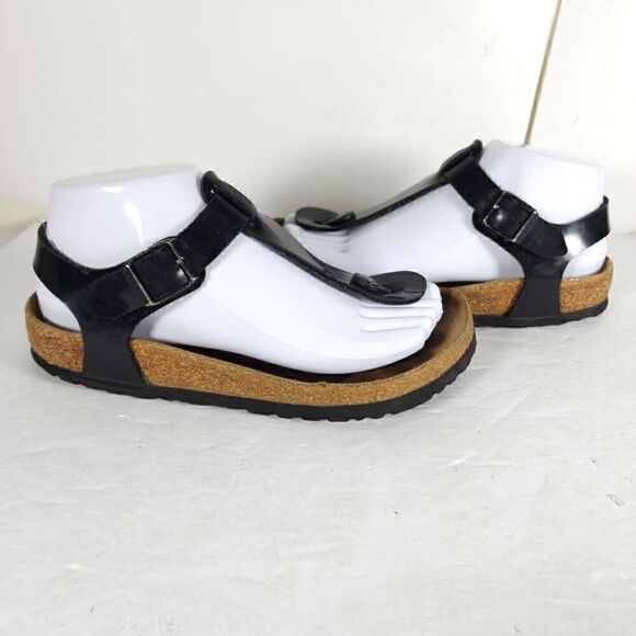 Birkenstock Women's Kairo US5 EU36 Black Birko-flor Flat Thong slingback Sandals - Picture 9 of 16